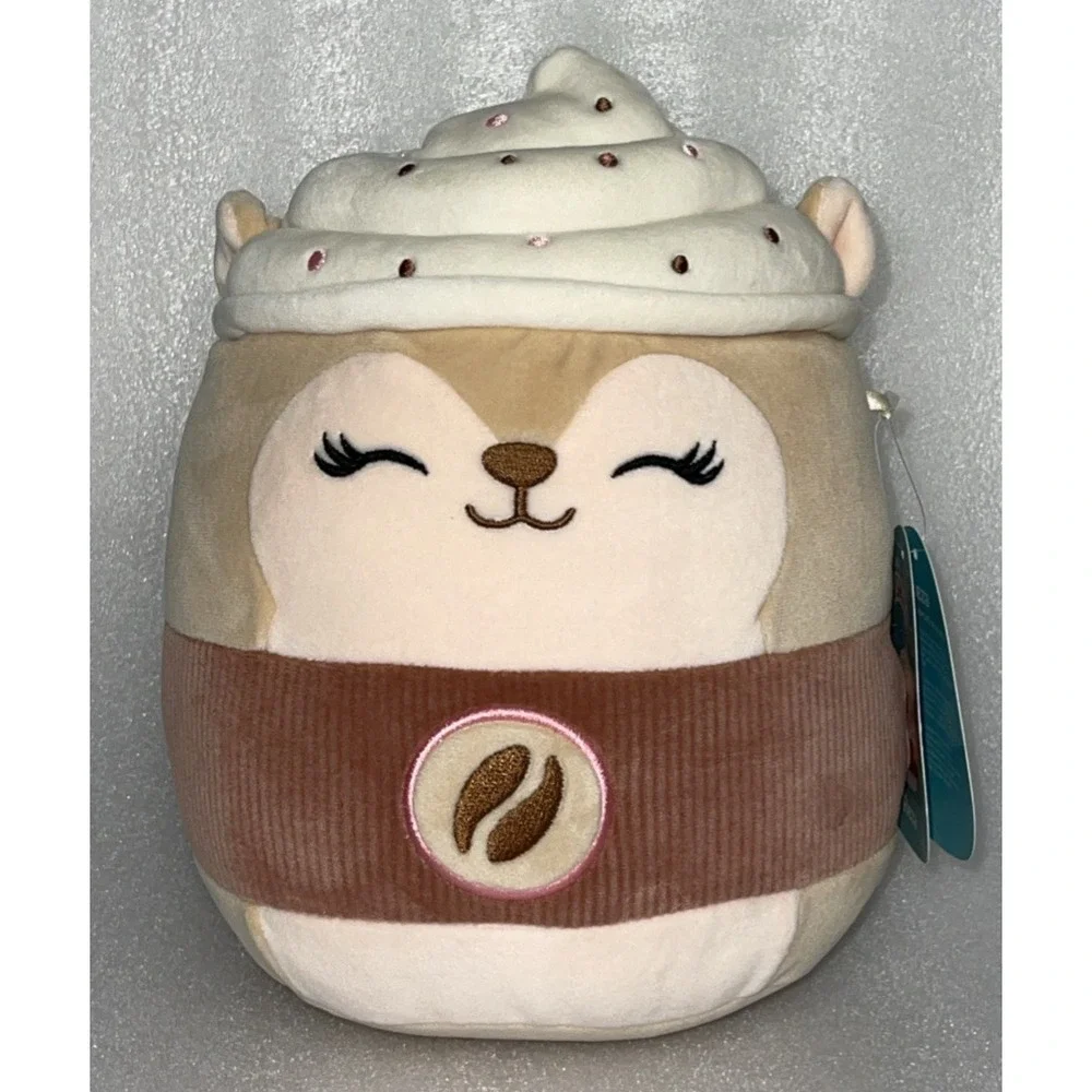Squishmallows 8 Inch Reza the Latte Squirrel‎ Plush #2235 New with Tags
